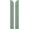 Ekena Millwork Americraft 2-Board (2 Batten) Wood Joined Board-n-Batten Shutters w/ Arch Top, ARW101BQ207X83TGH, PR ARW101BQ207X83TGH - alternate 1